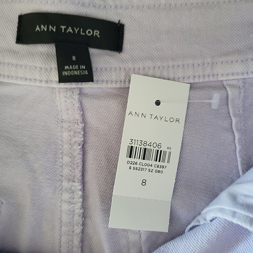 Ann Taylor (lilac) crop denim pants
